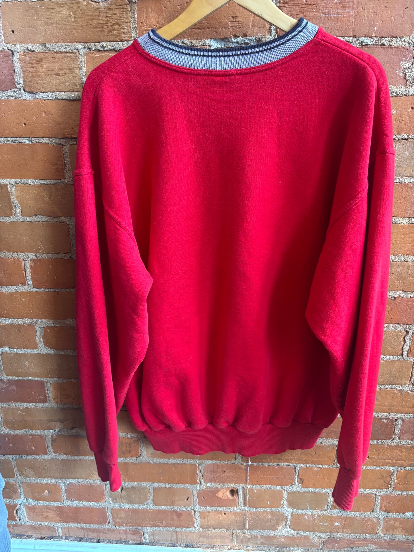 IKEDA Red Varsity Sweatshirt