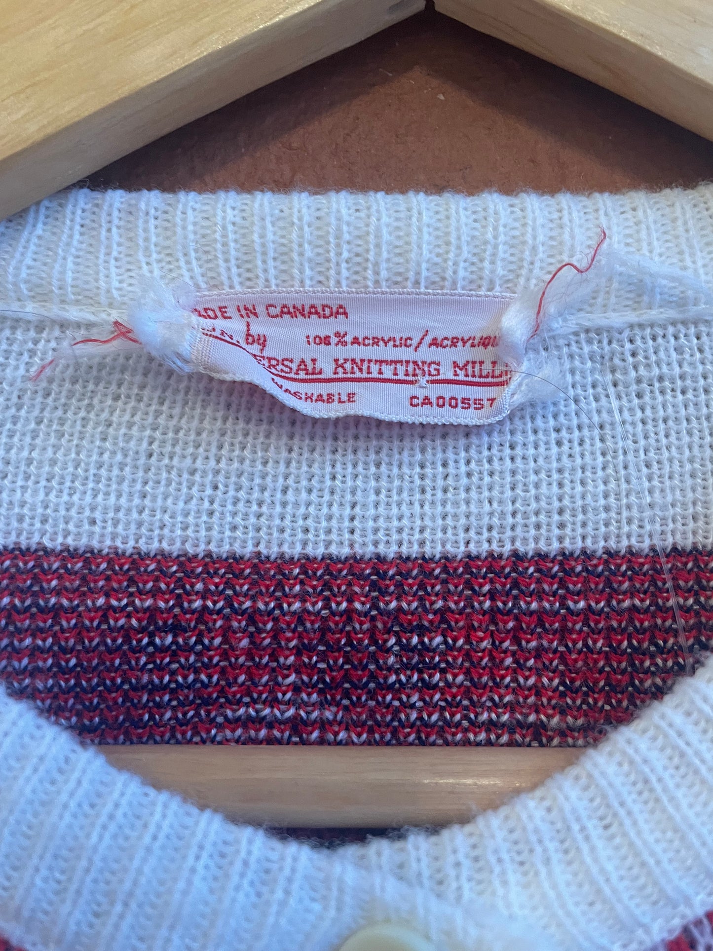 70’s Heart Button up Acrylic Poncho