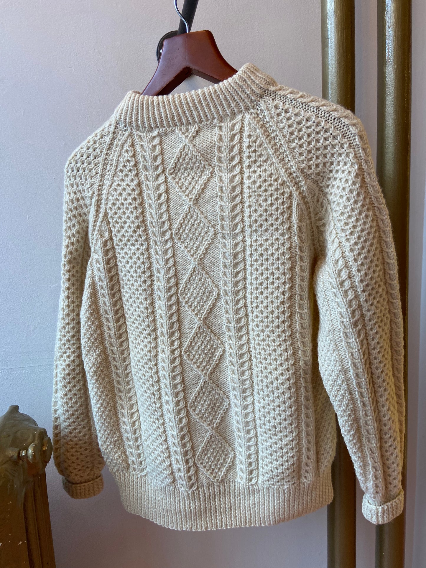 Cathain Irish Hand Knit Chunky Wool Sweater