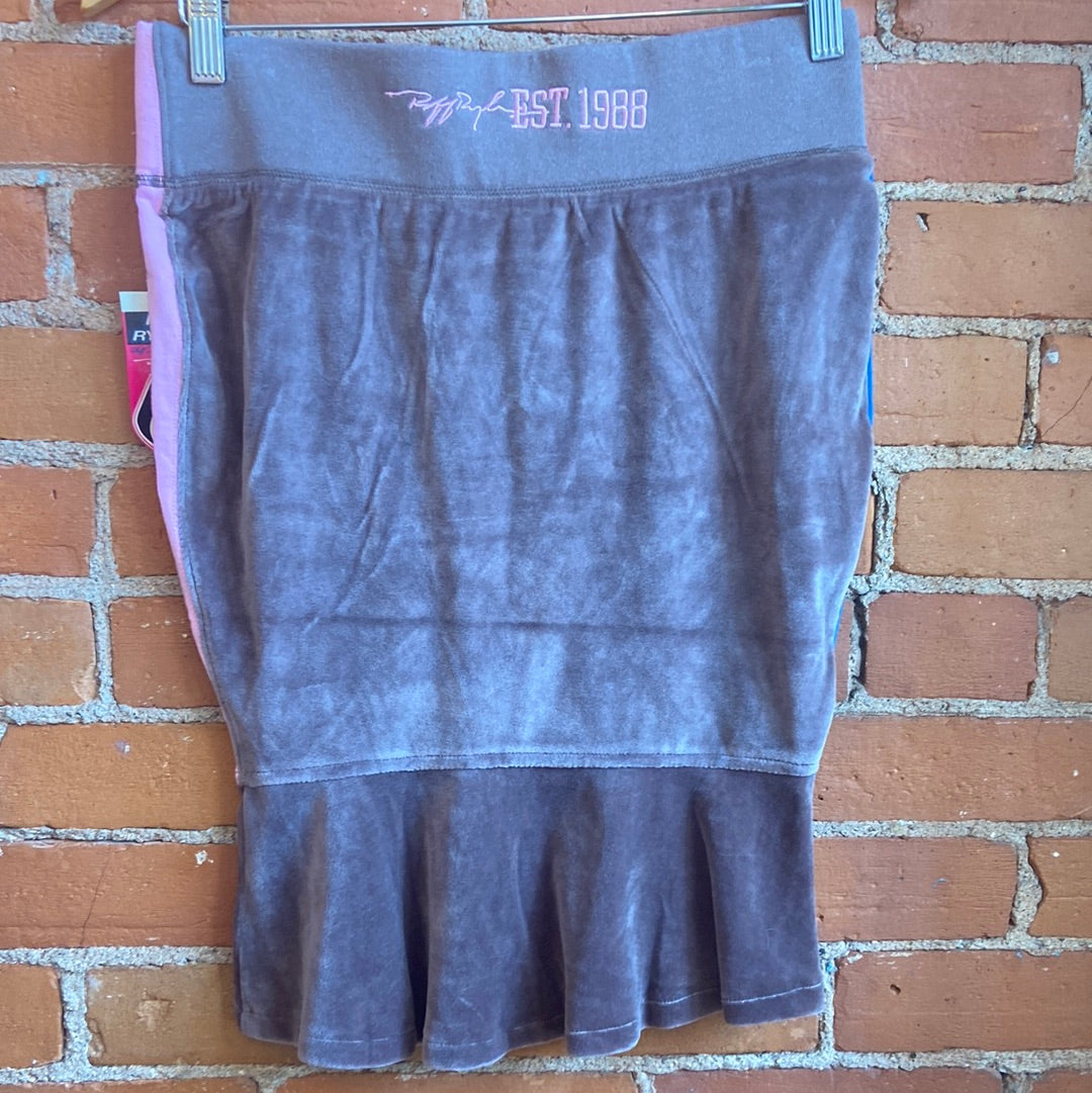 Deadstock Y2K Brown Velour Ruff Ryder’s 2 Piece set