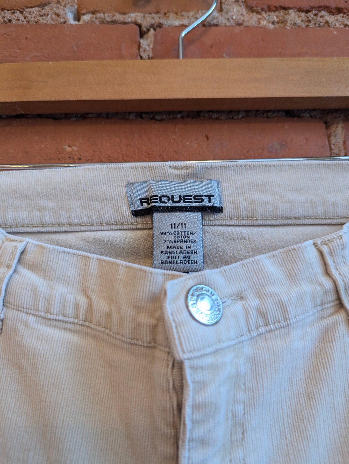 1990s or Y2K Request Beige Corduroy Flare Pants