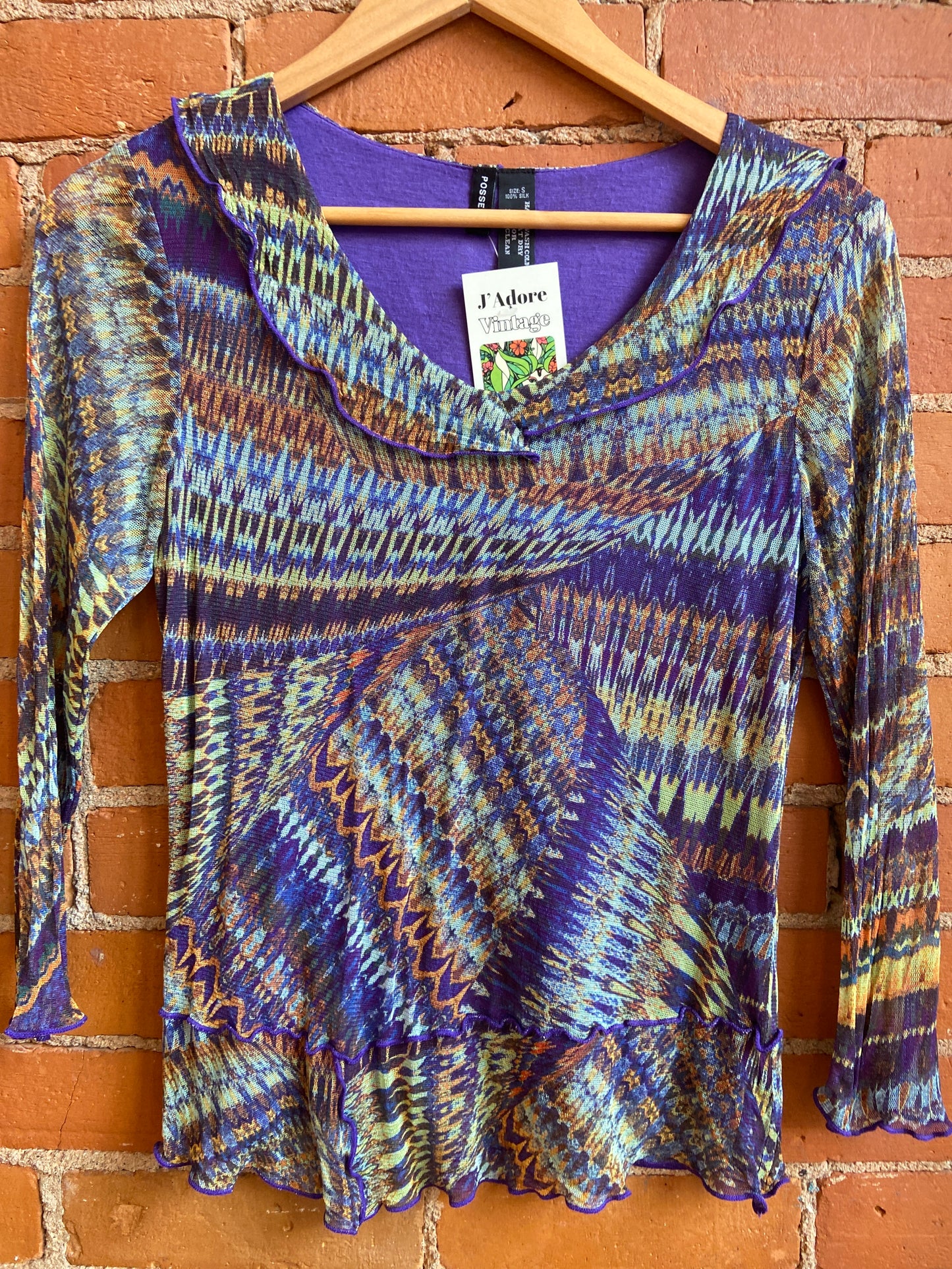 Y2K Posselt Silk Top