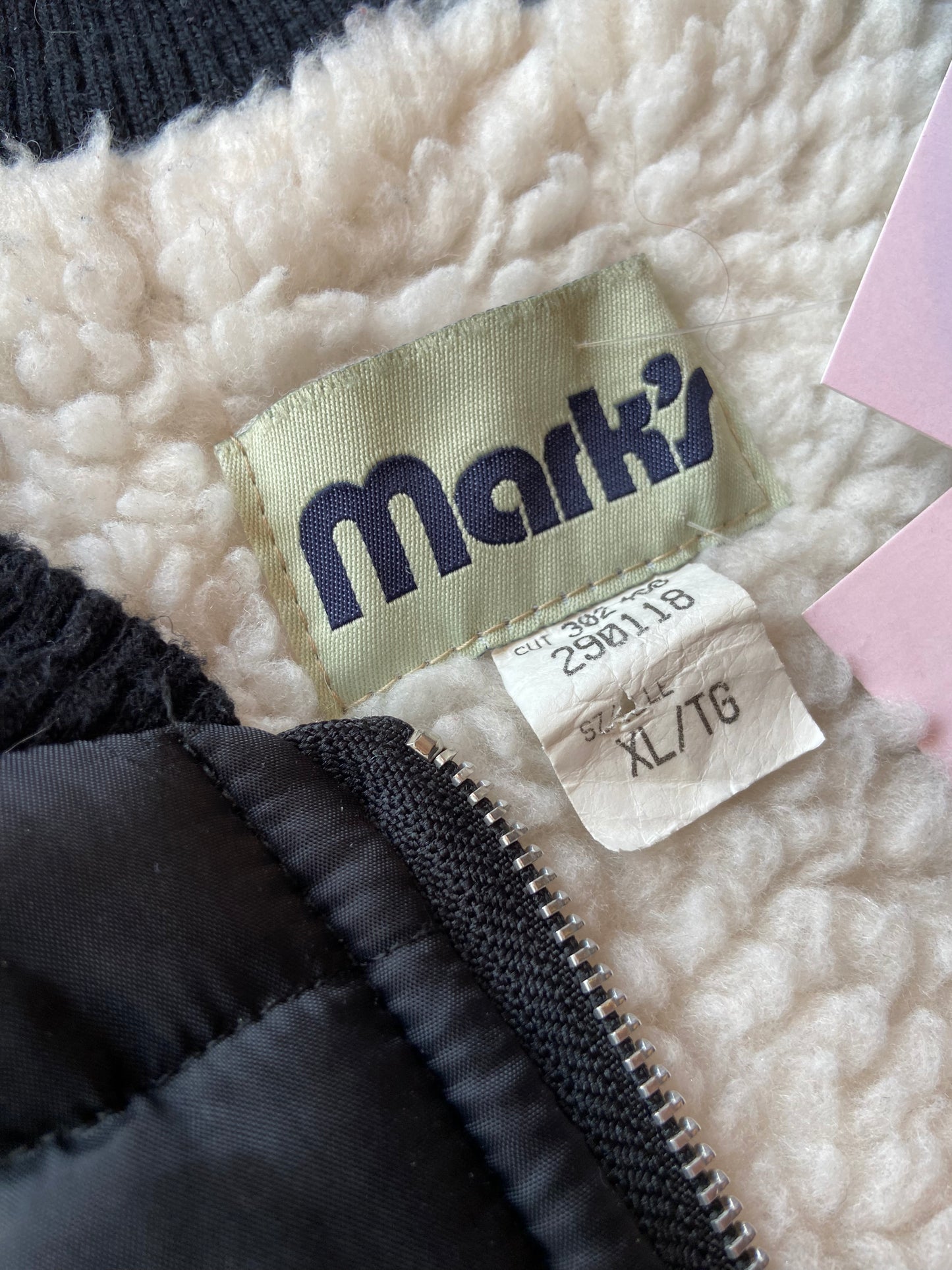 Black Quilted Sherpa-Lined Vest
