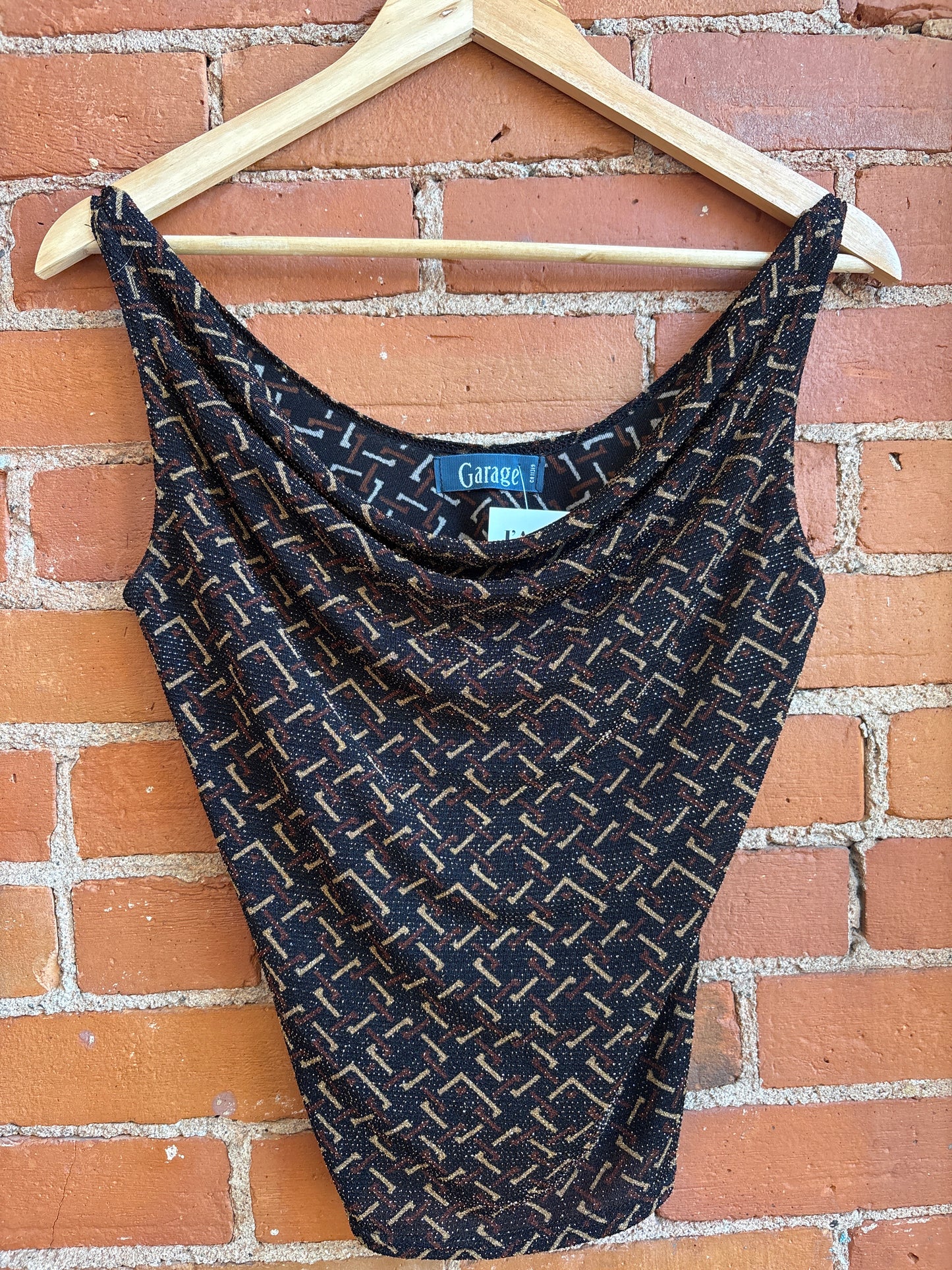 Vintage Garage Metallic Sleeveless Top