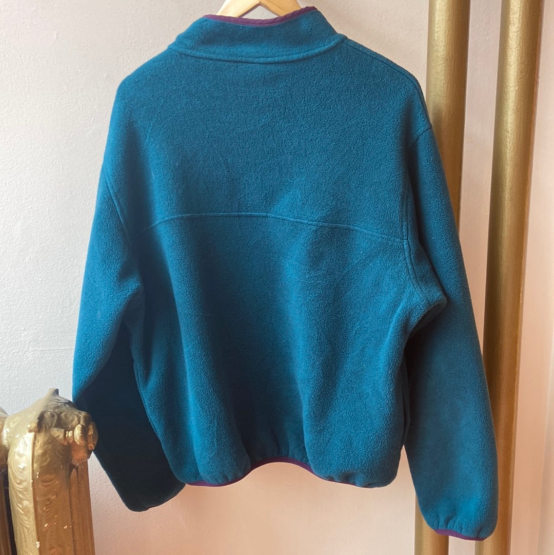 Land's End Jade 1/4 Button Fleece
