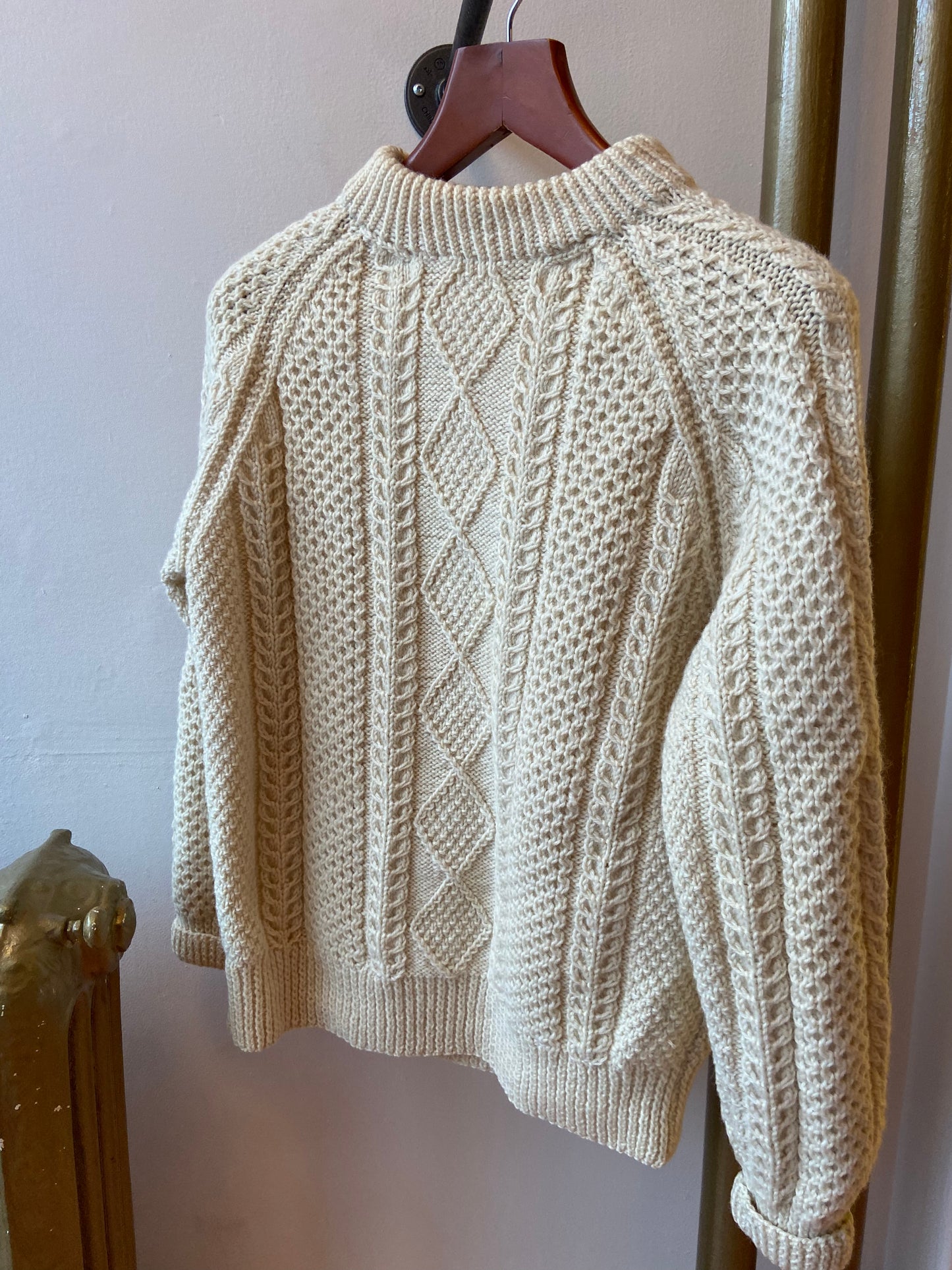 Cathain Irish Hand Knit Chunky Wool Sweater