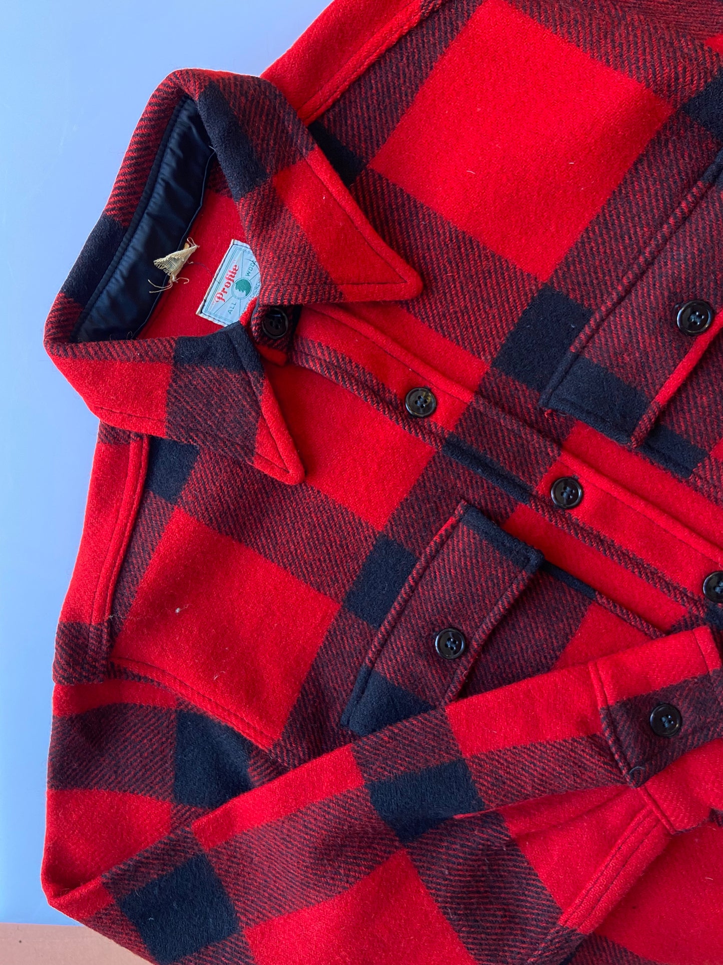 50's Red Buffalo Plaid 'Profile' Shacket