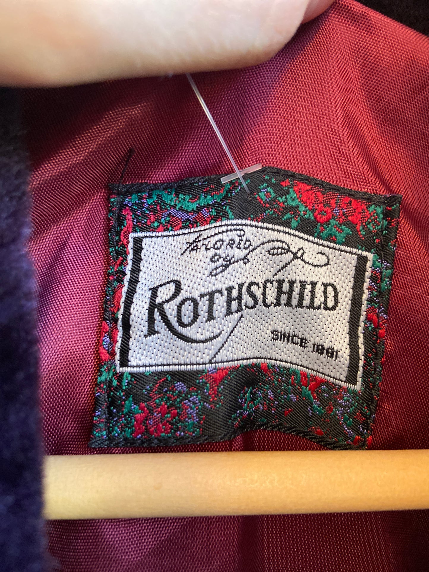 Deadstock Merlot Rothschild coat