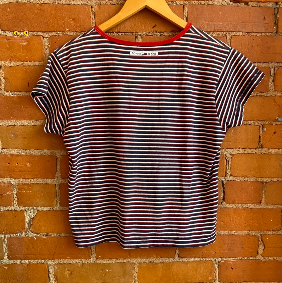 Tommy Jeans Striped Crop Tee
