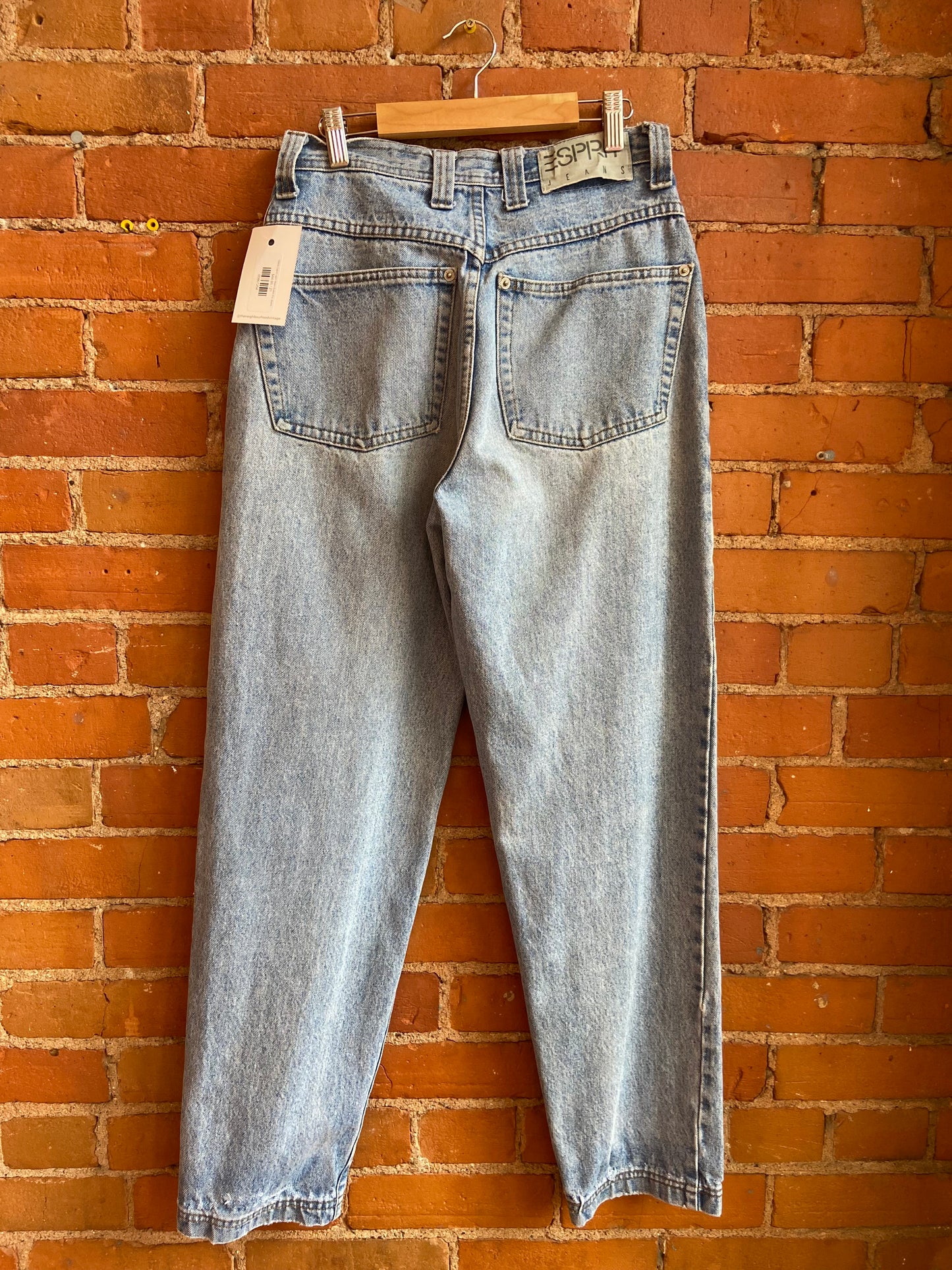 1990s Esprit Light Wash Button Fly Jeans