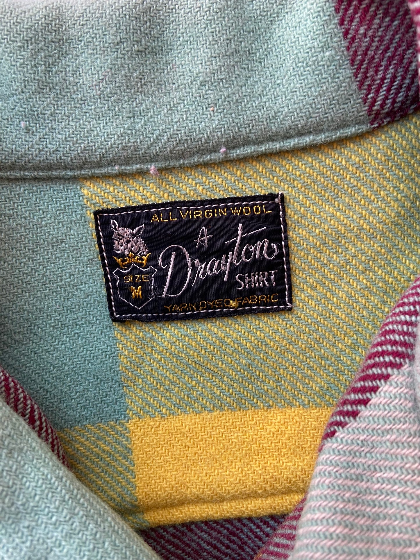 60's Drayton Multicolour Wool Plaid Shirt