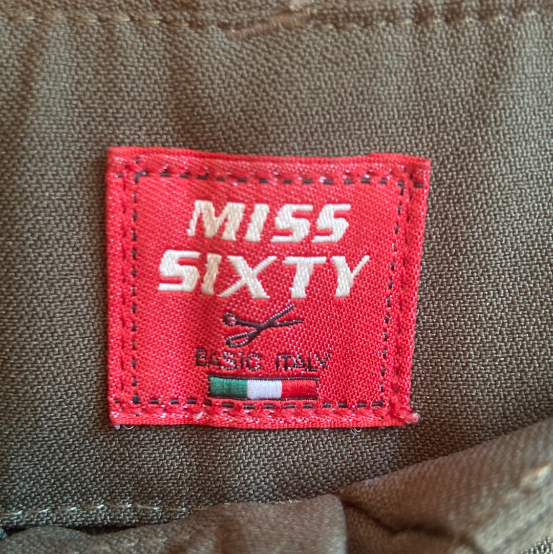 Y2K Miss Sixty Green Wide Leg Pants