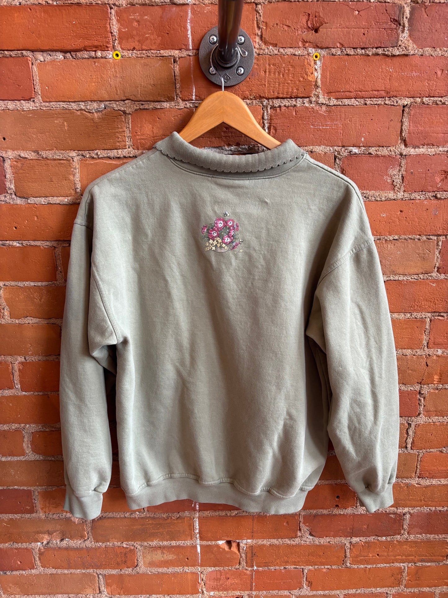 Northern Reflections Watering Can Garden Collared Sweatshirt