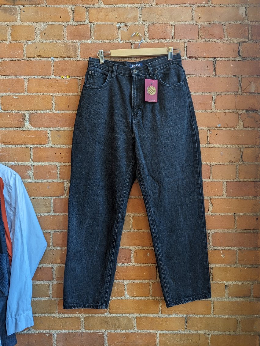 1990s Bonjour Washed Black Jeans