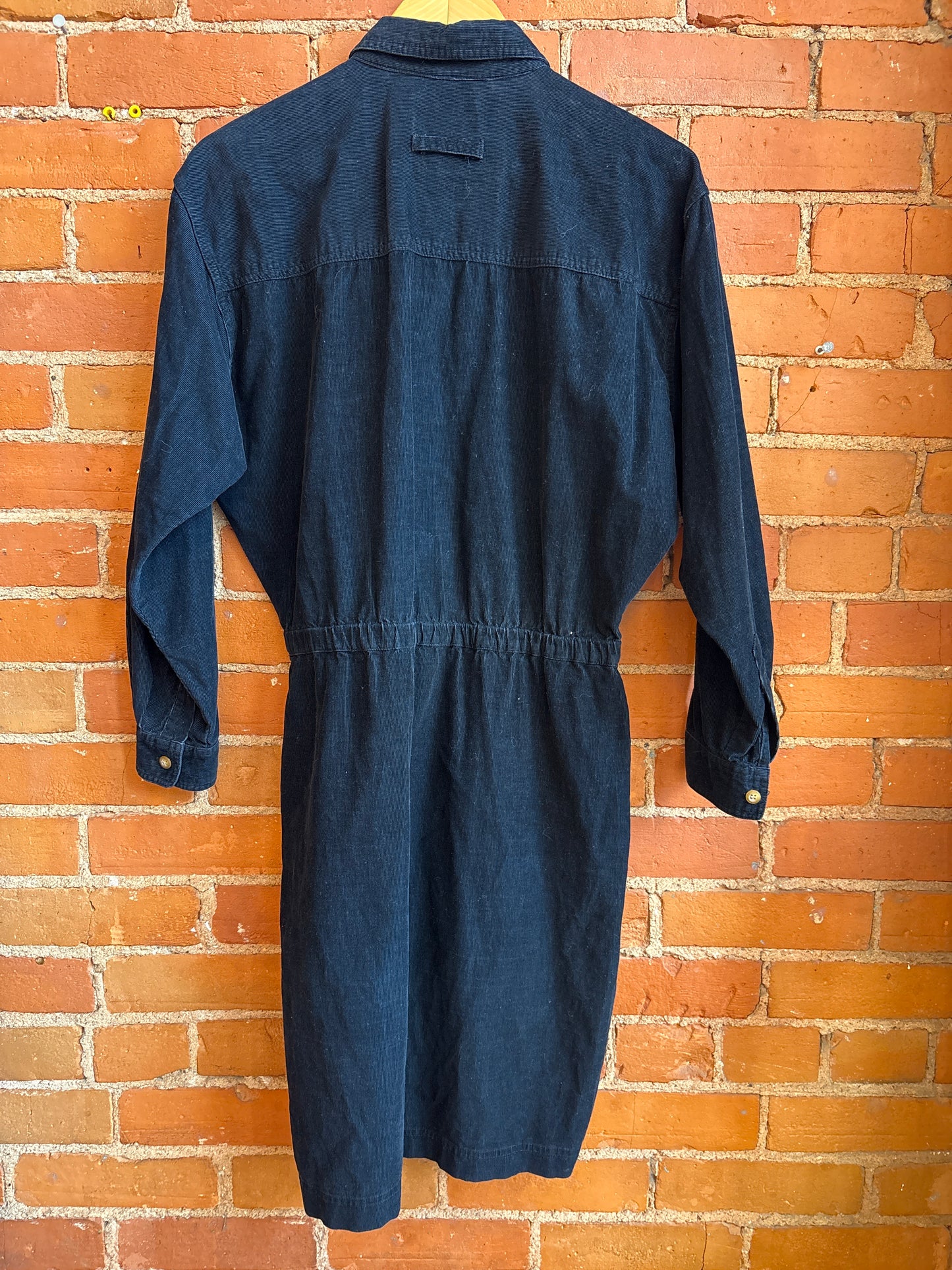 Navy Eddie Bauer Ribbed Dress