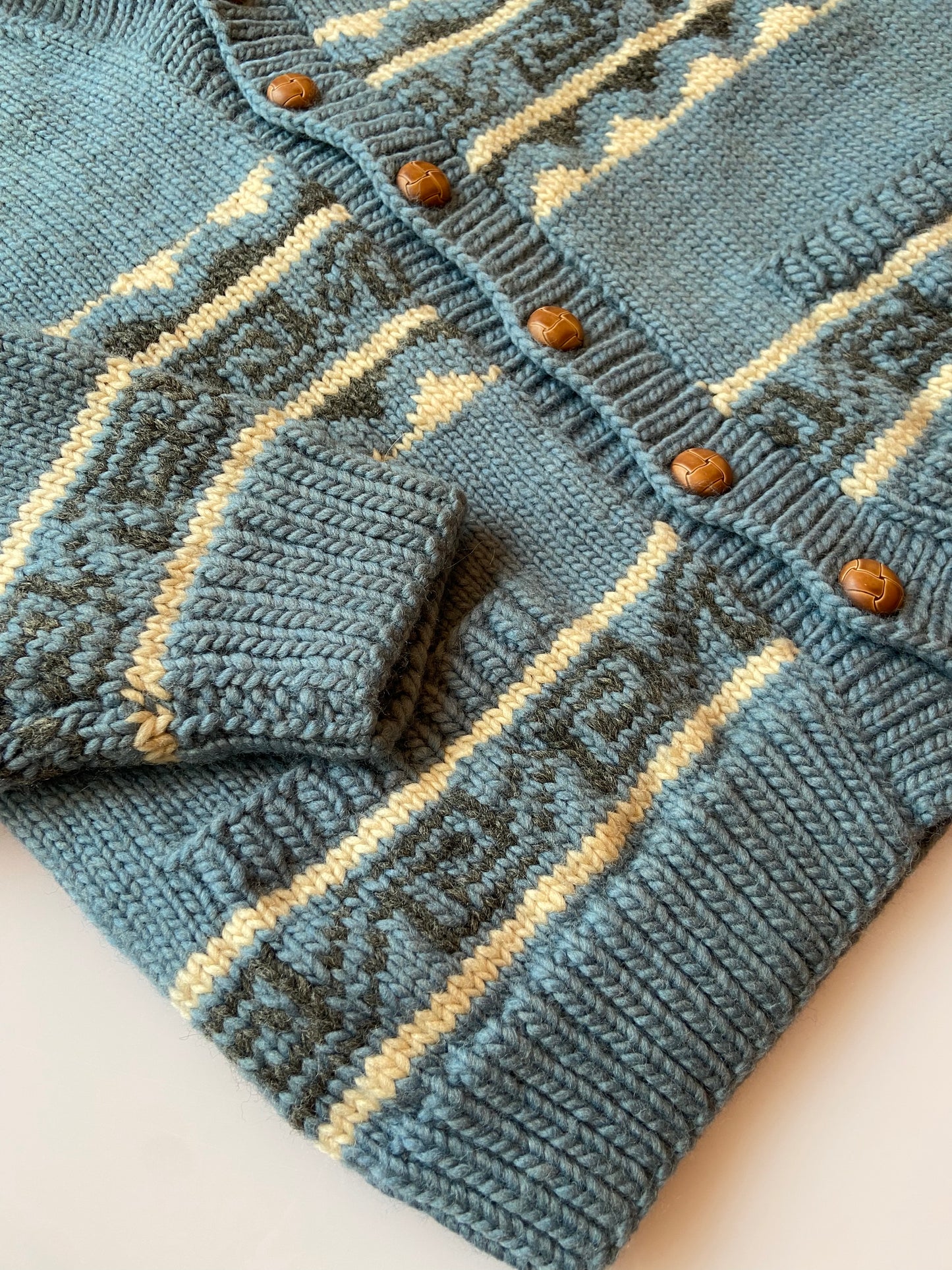 Blue Mary Maxim Sweater