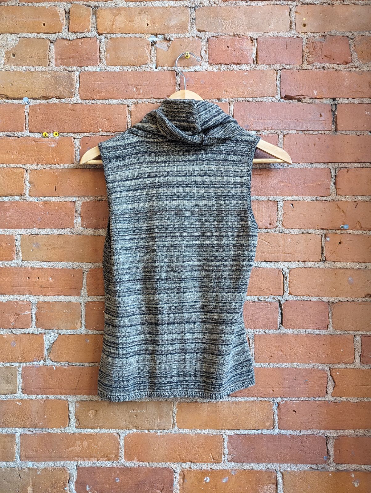 1990s Dynamite Cowl Neck Sleeveless Knit Top