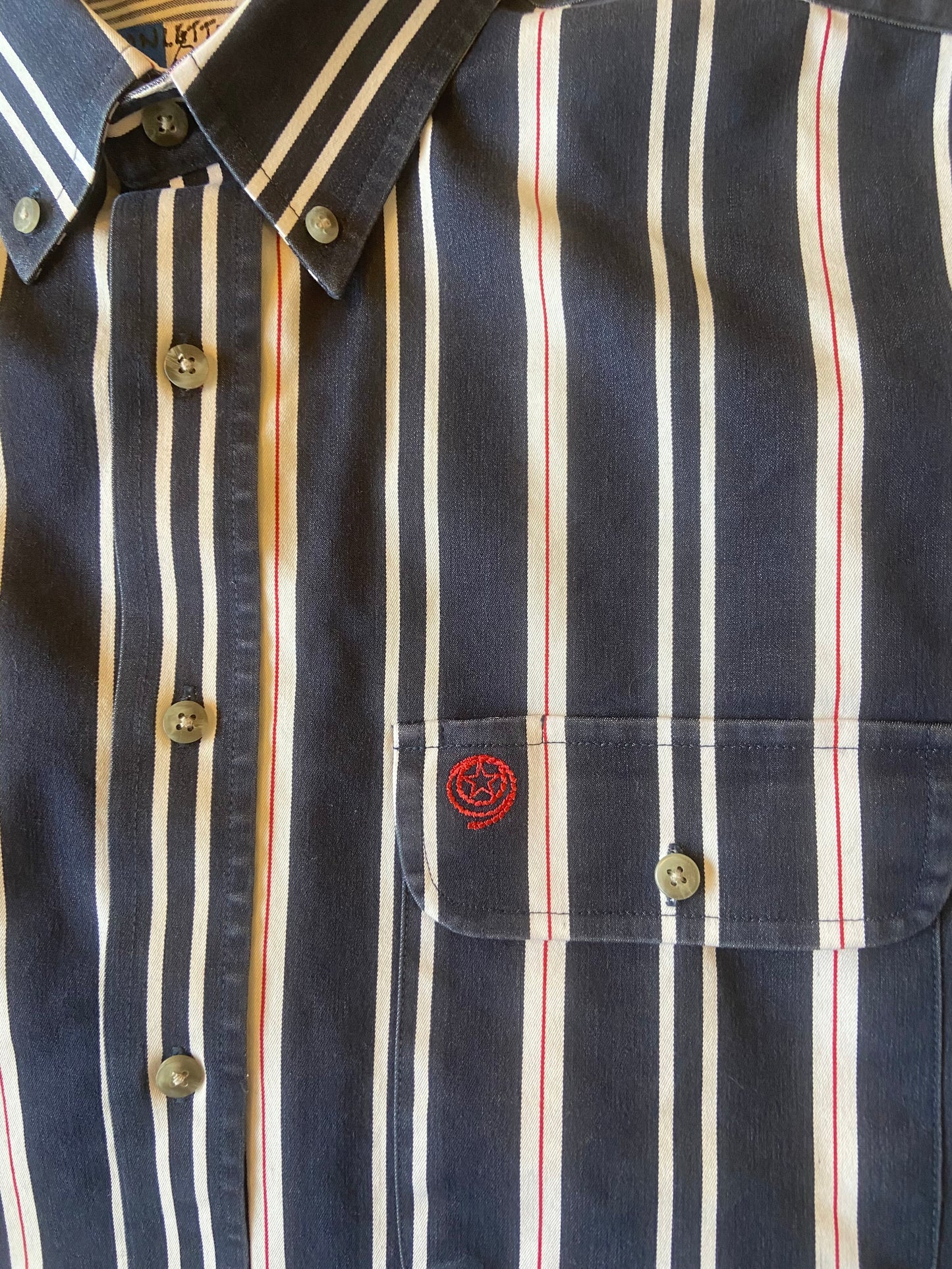 George Strait x Wrangler Striped Button-Down