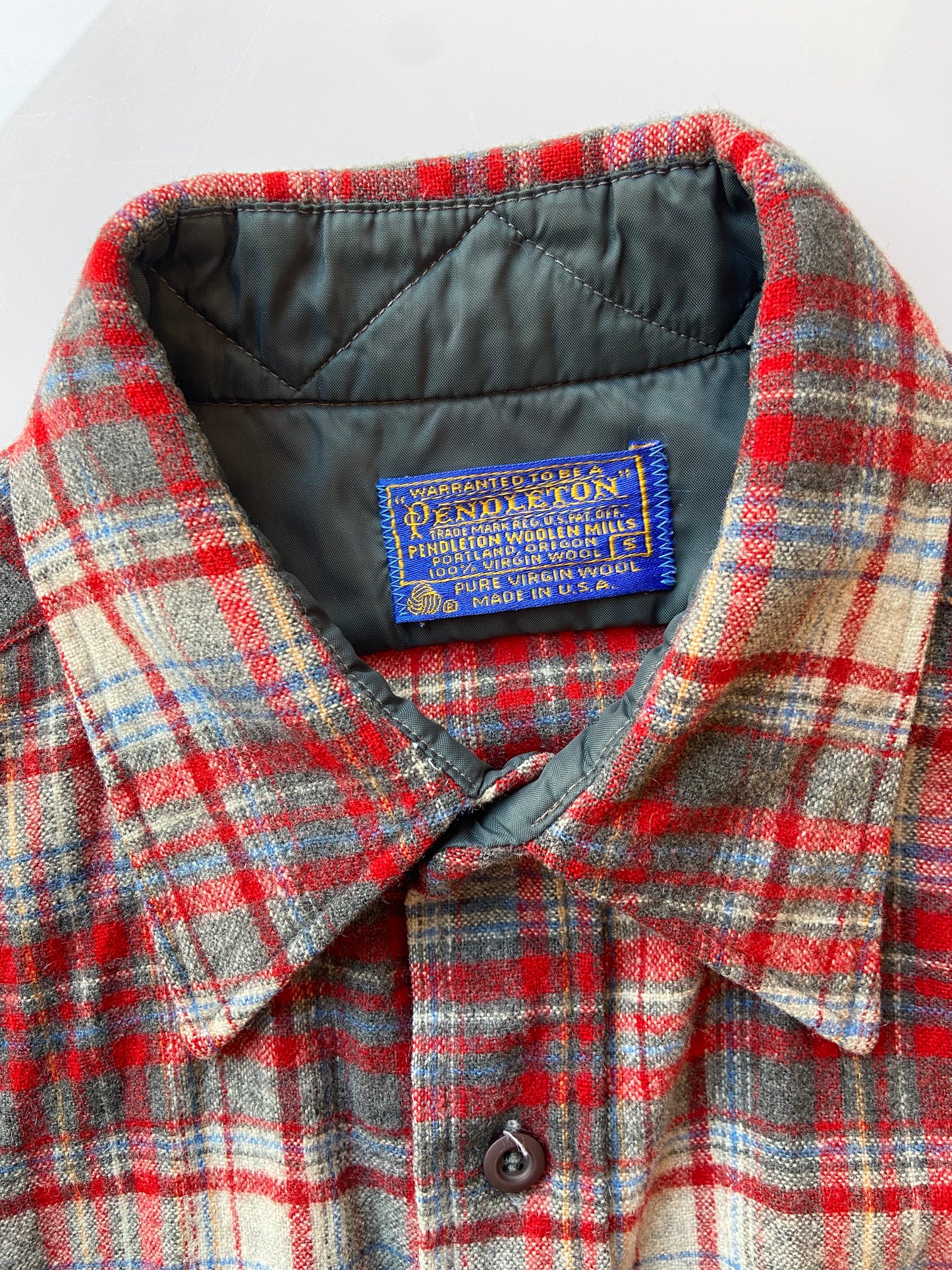 Pendleton Red & Grey Plaid Field Shirt