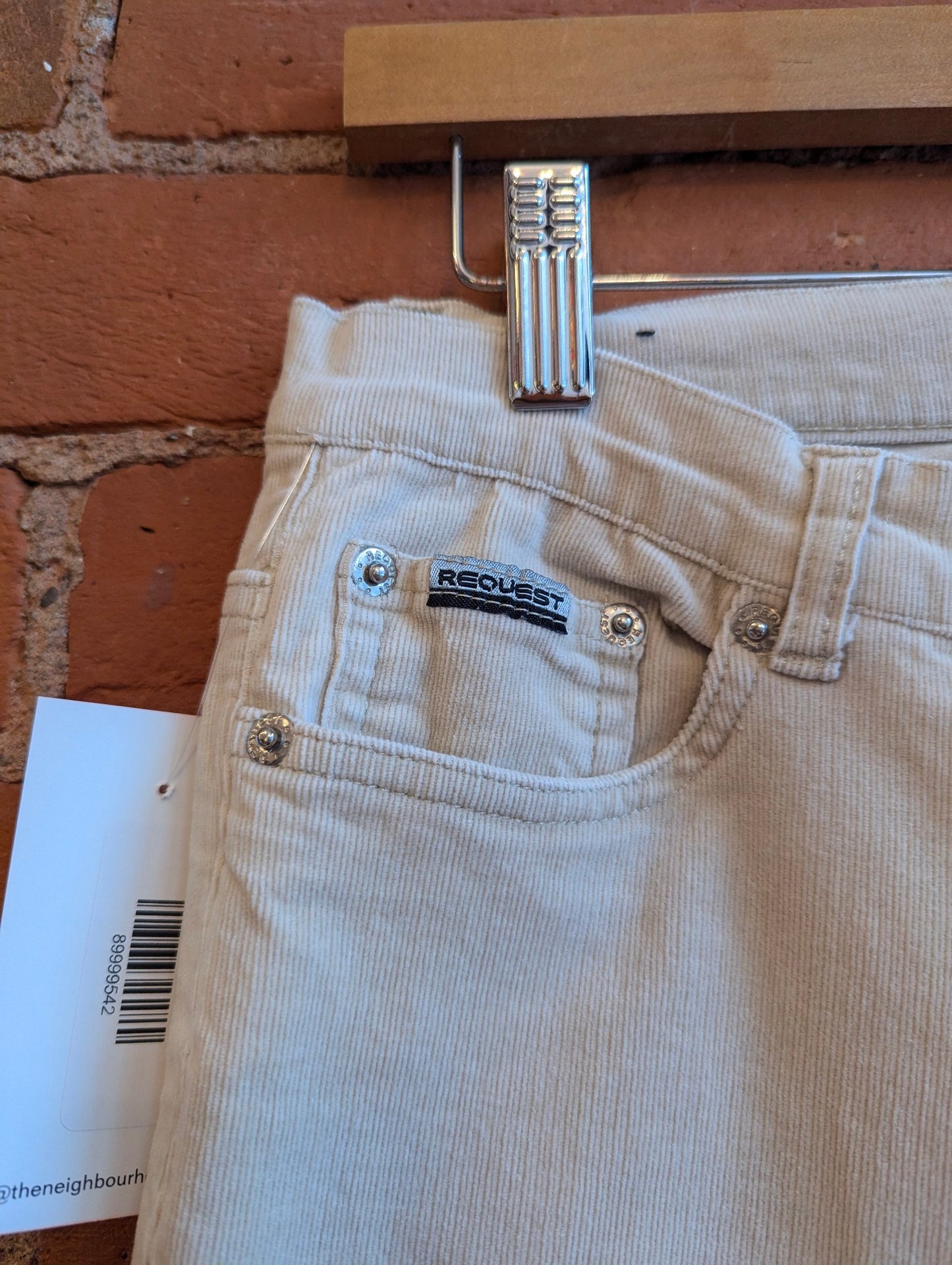 1990s or Y2K Request Beige Corduroy Flare Pants