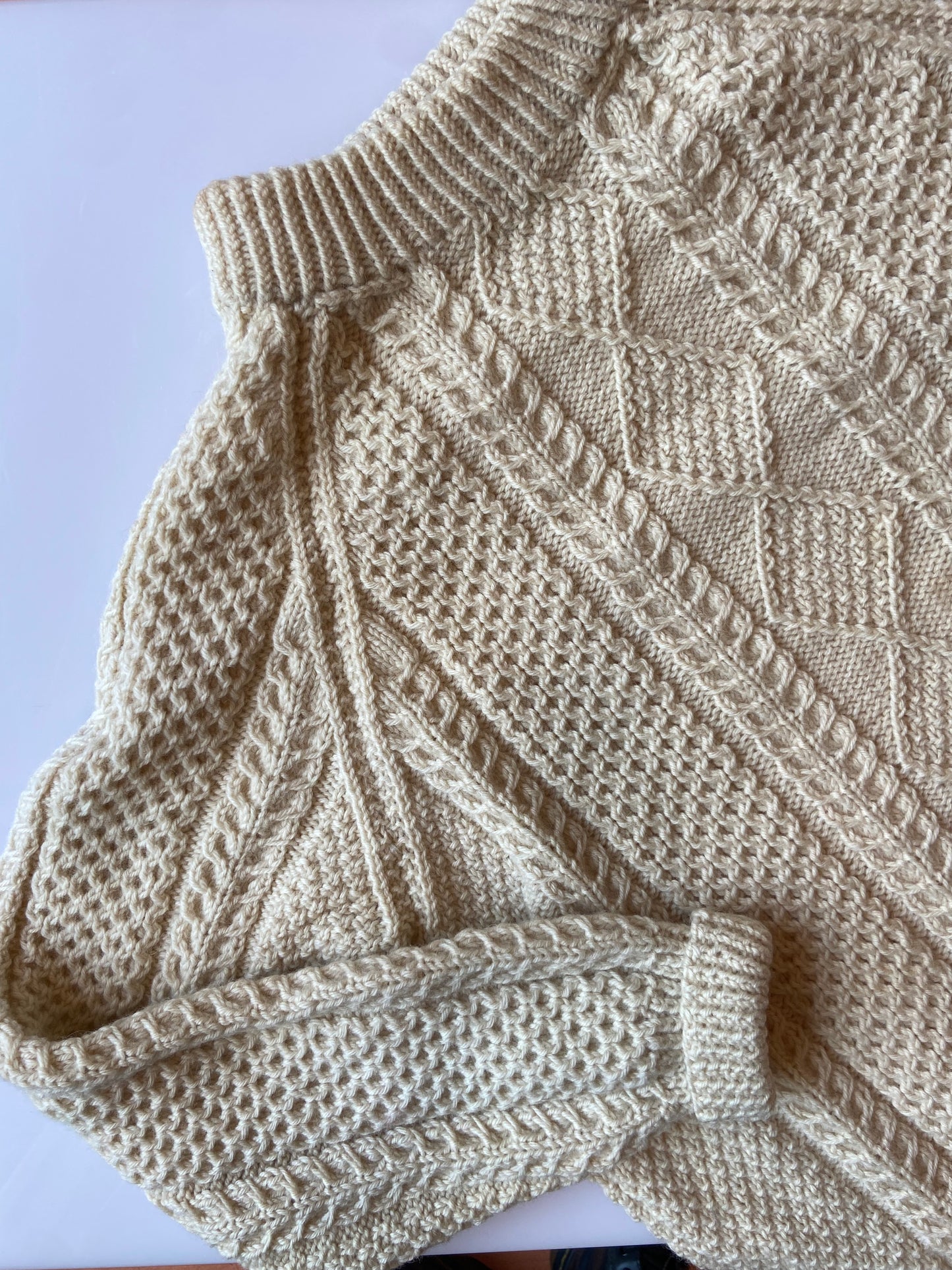 Cathain Irish Hand Knit Chunky Wool Sweater