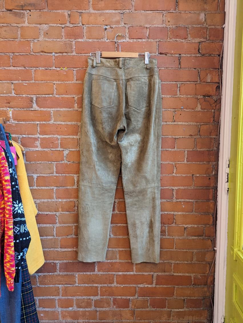 Marquis Tan Suede Pants