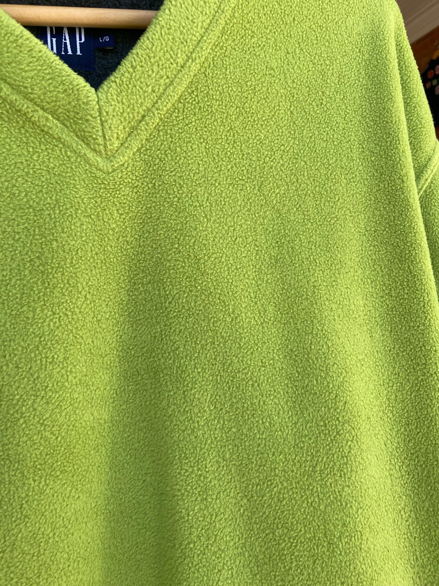 GAP Y2K Lime Green Fleece