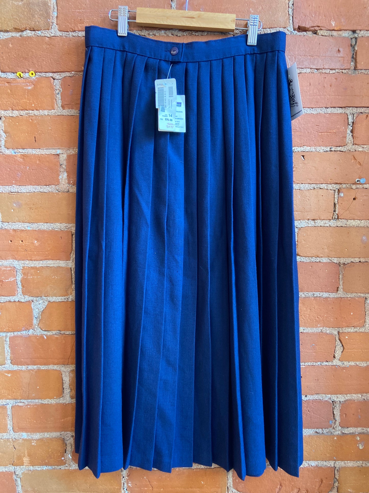 Deadstock Pleated Skirt