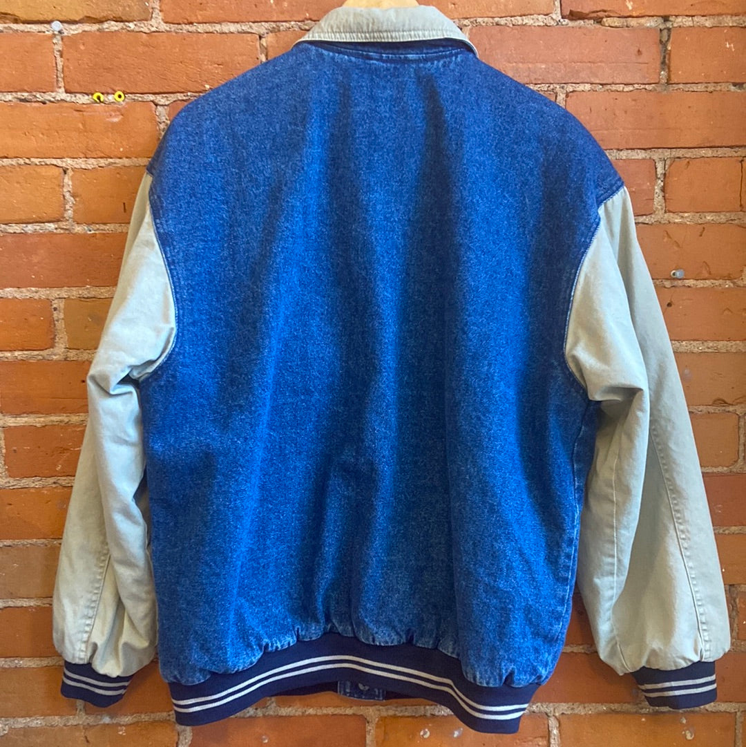 Denim & Khaki Baseball Jacket