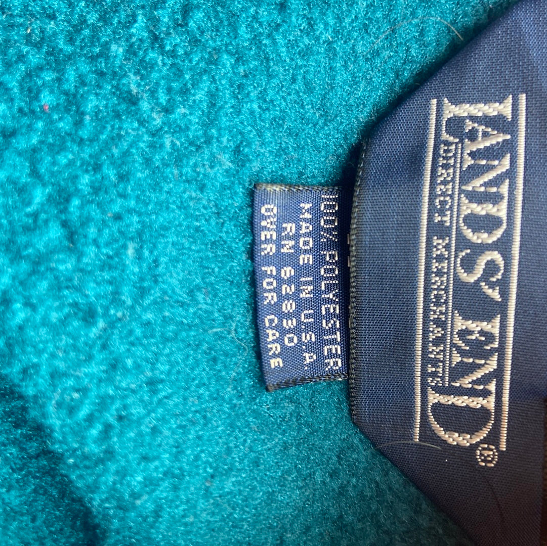 Land's End Jade 1/4 Button Fleece