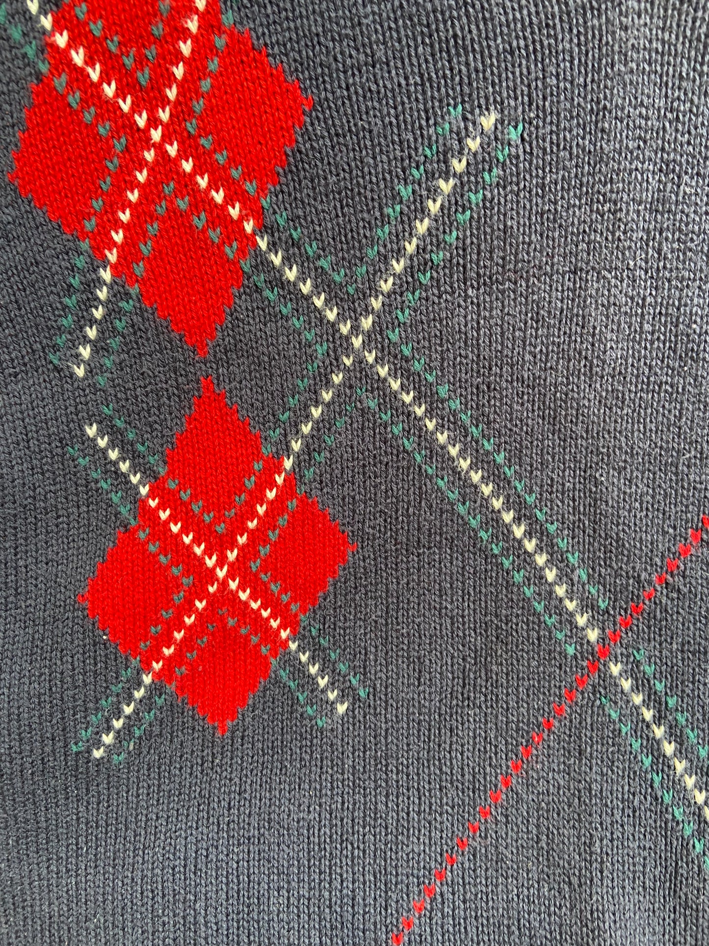 Argyle Print Sweater Vest