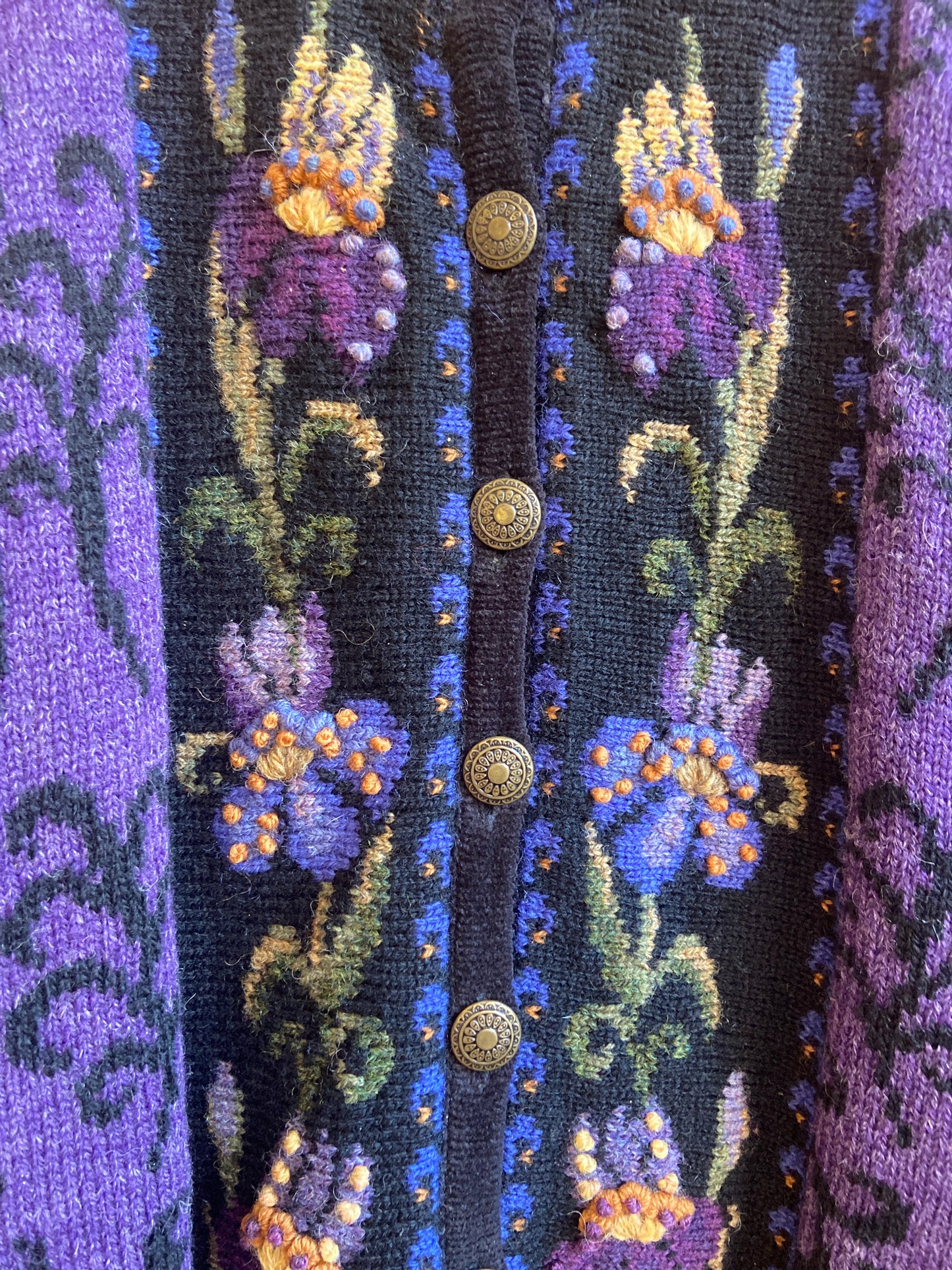 Purple Icelandic Wool Lined Sweater