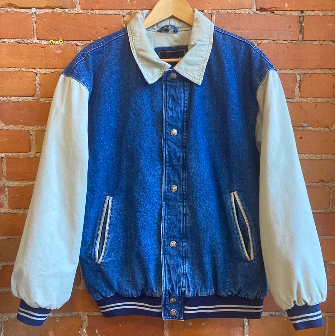 Denim & Khaki Baseball Jacket
