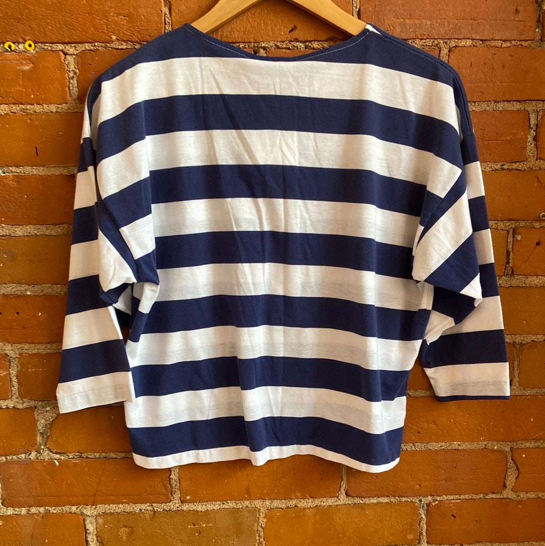19th Avenue Blue & White Striped Shirt