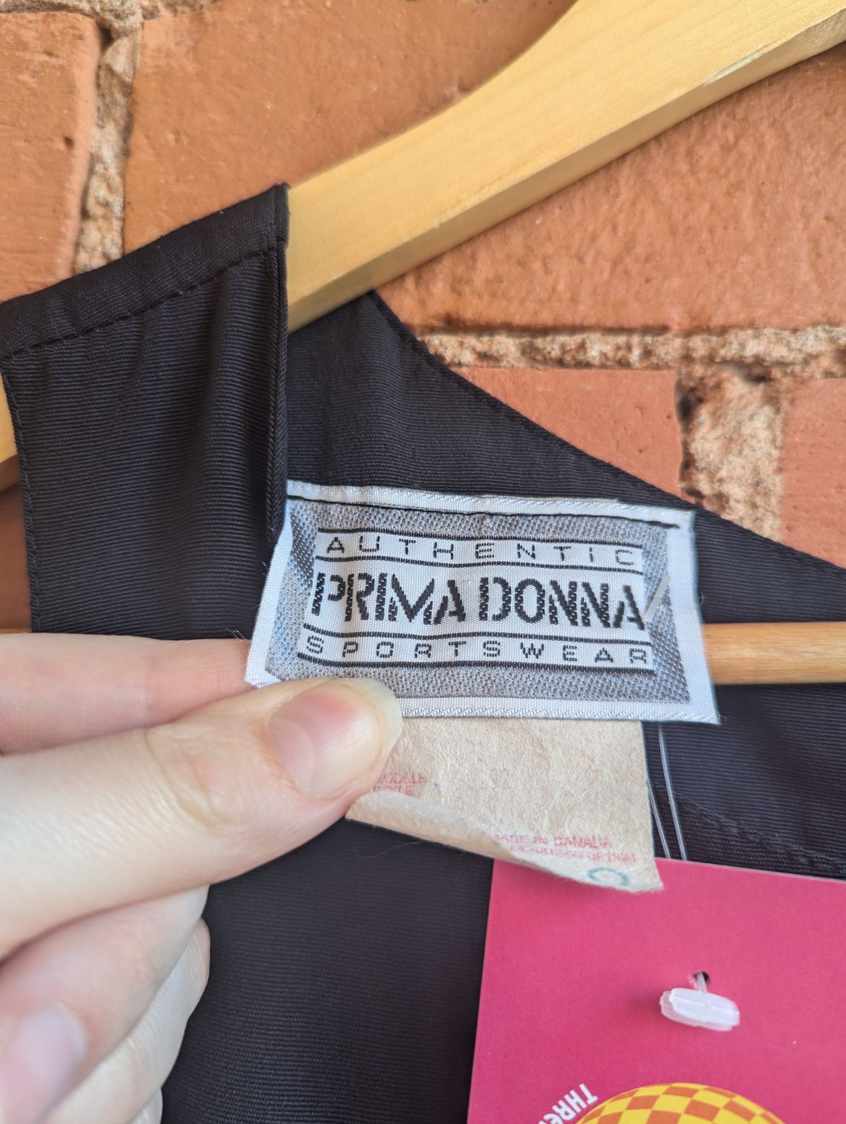 1990s Prima Donna Black Midi Dress