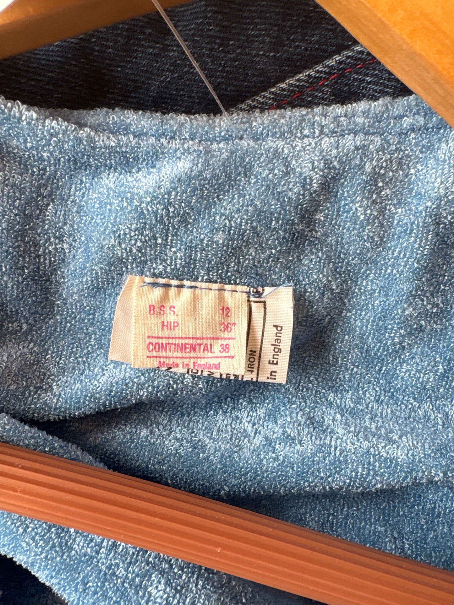 70’s Baby Blue Terry Cloth Dress