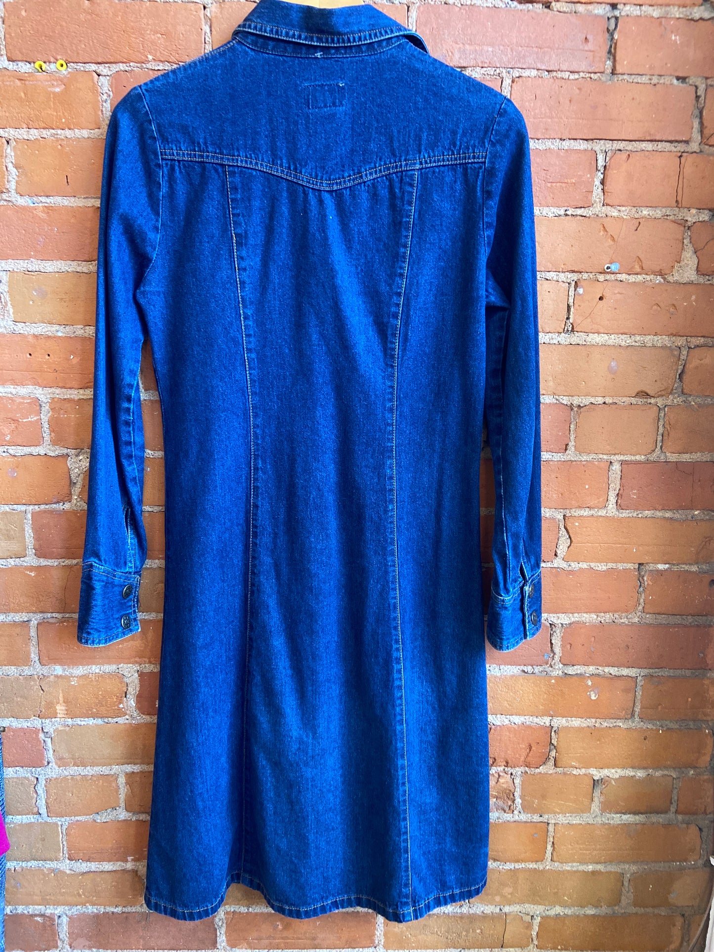 Western Style Dark Denim Dress