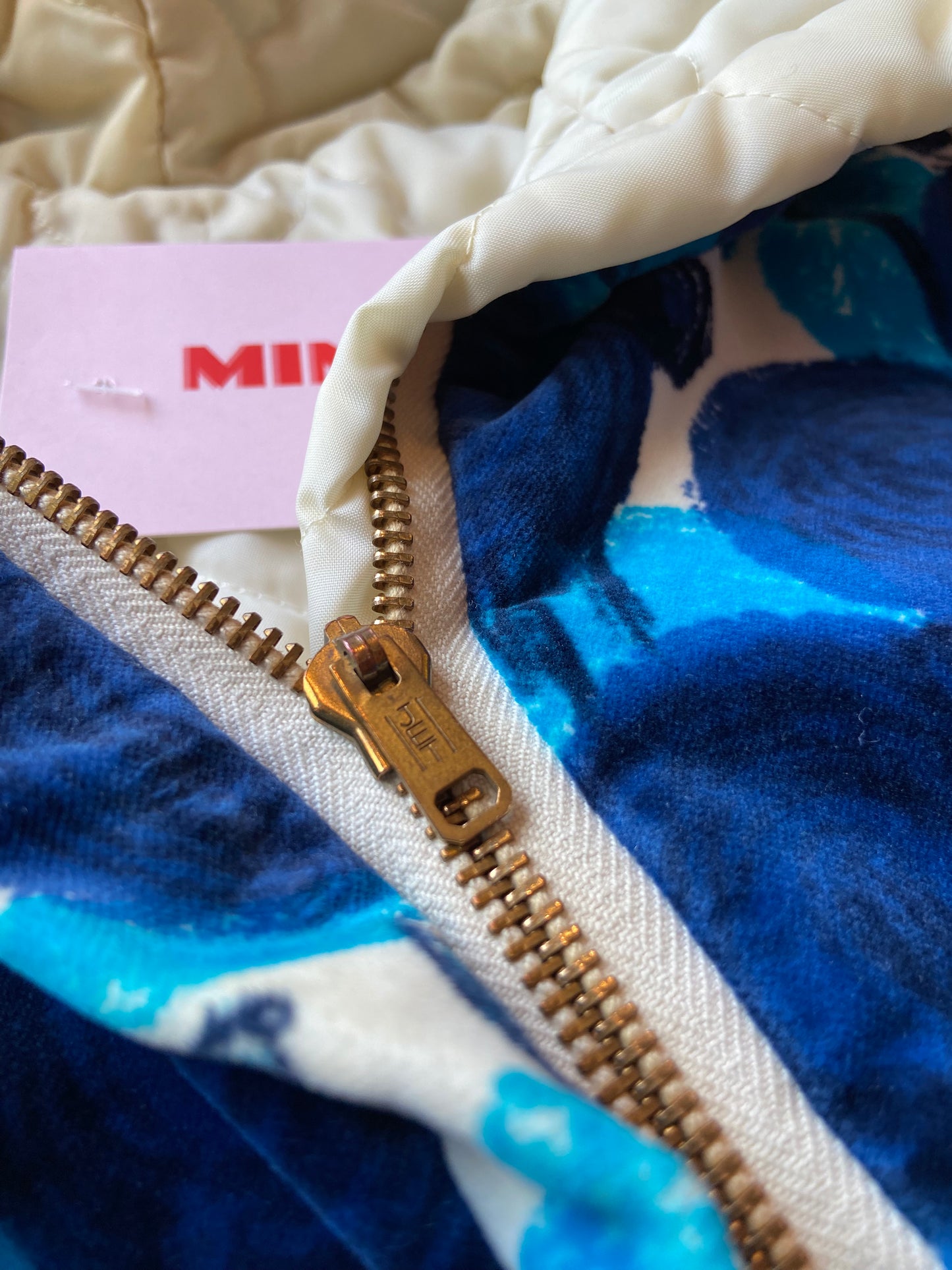 Reversible 60's Velour Hooded Bomber Jacket