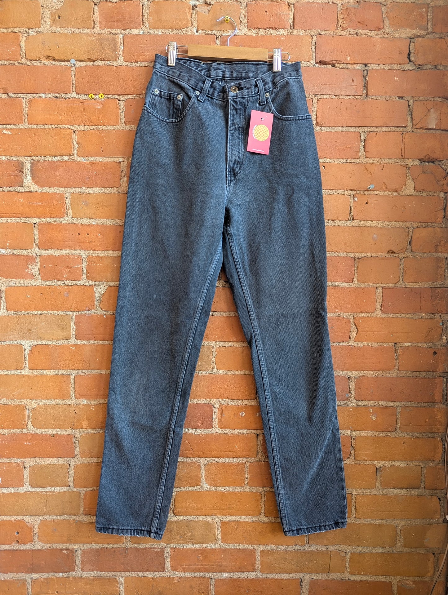 1990s Bullet Grey High Rise, Straight Leg Jeans