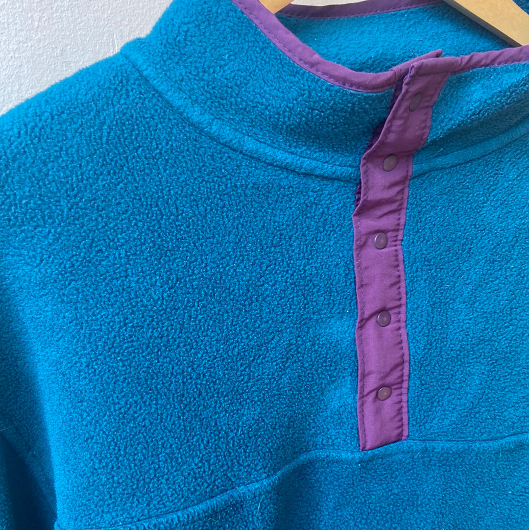 Land's End Jade 1/4 Button Fleece