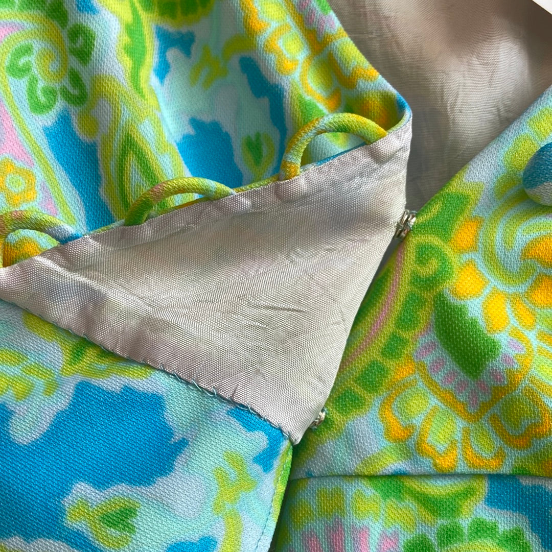 70’s Flower Power Mini Dress/Tunic Top