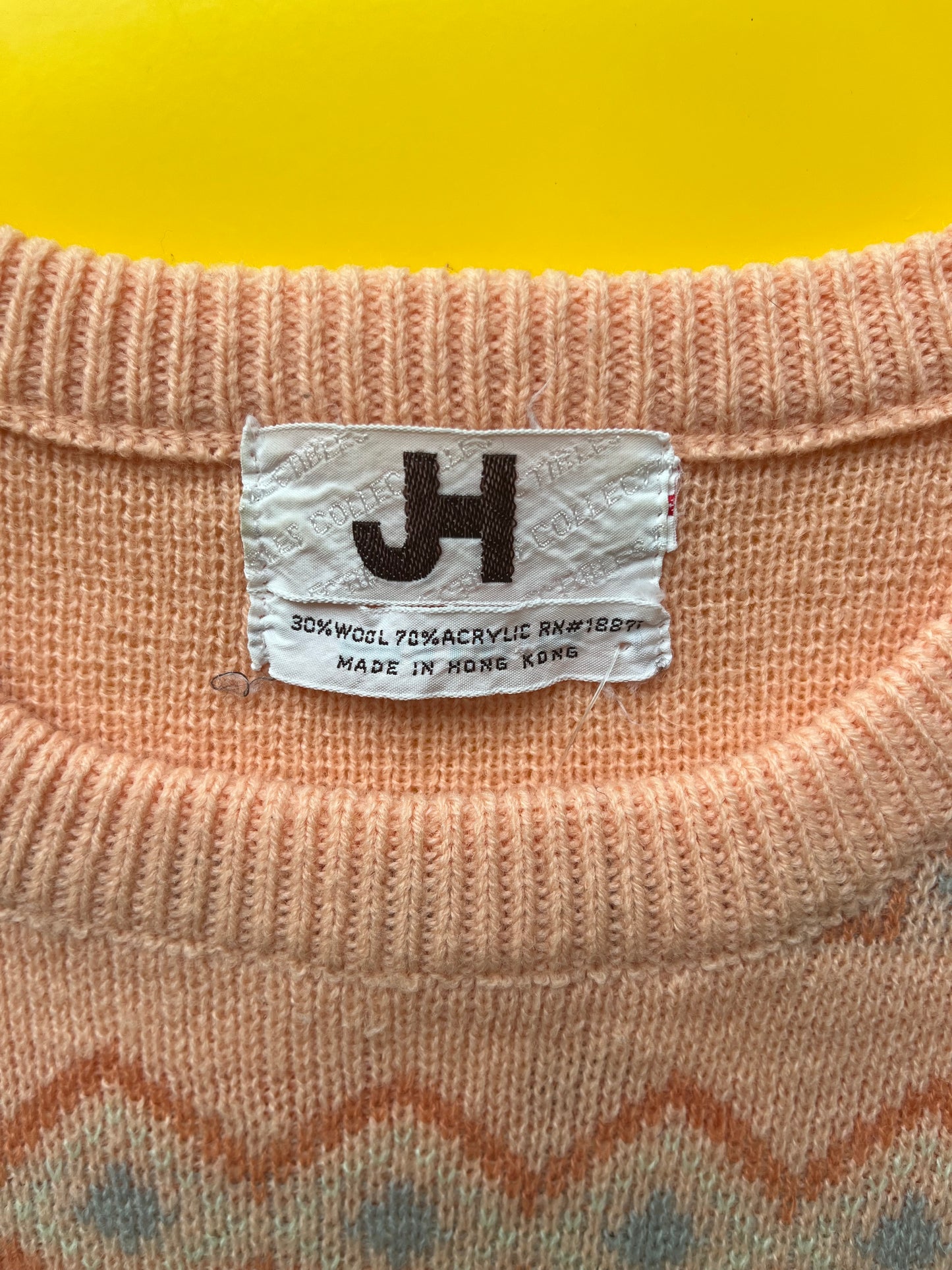 70’s Wild Cat Wool Blend Sweater