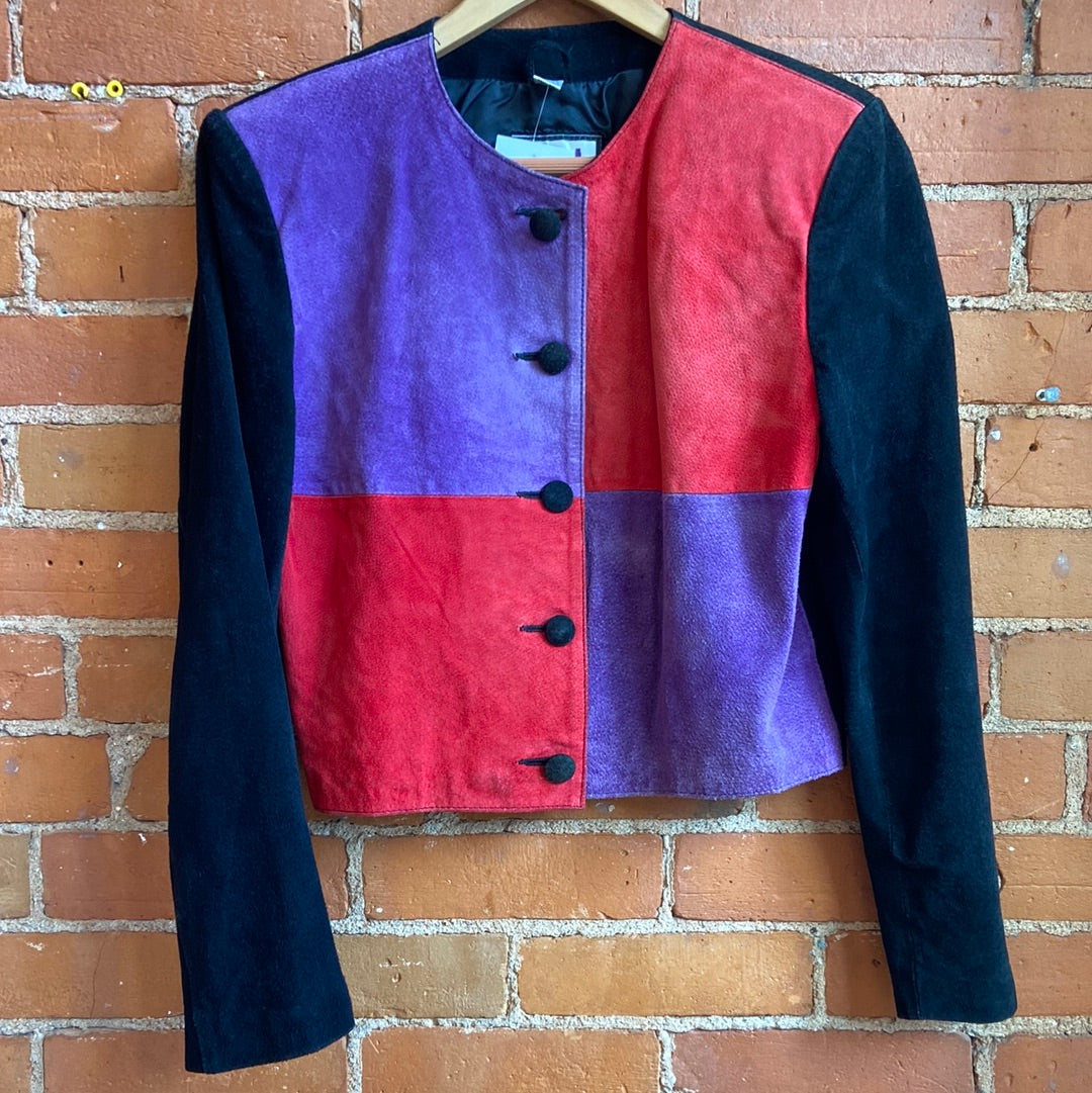 Color block outlet vintage jacket