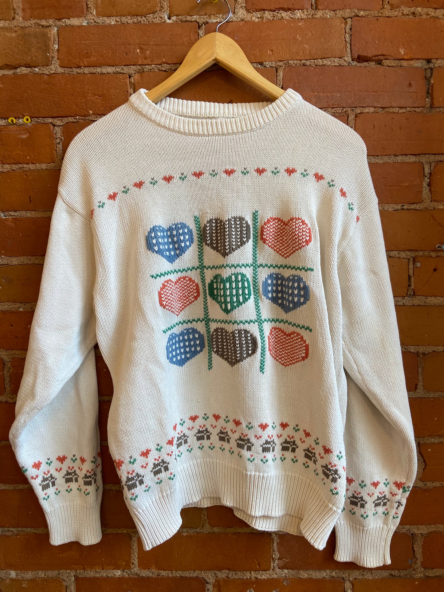Knitted Heart & House Sweater