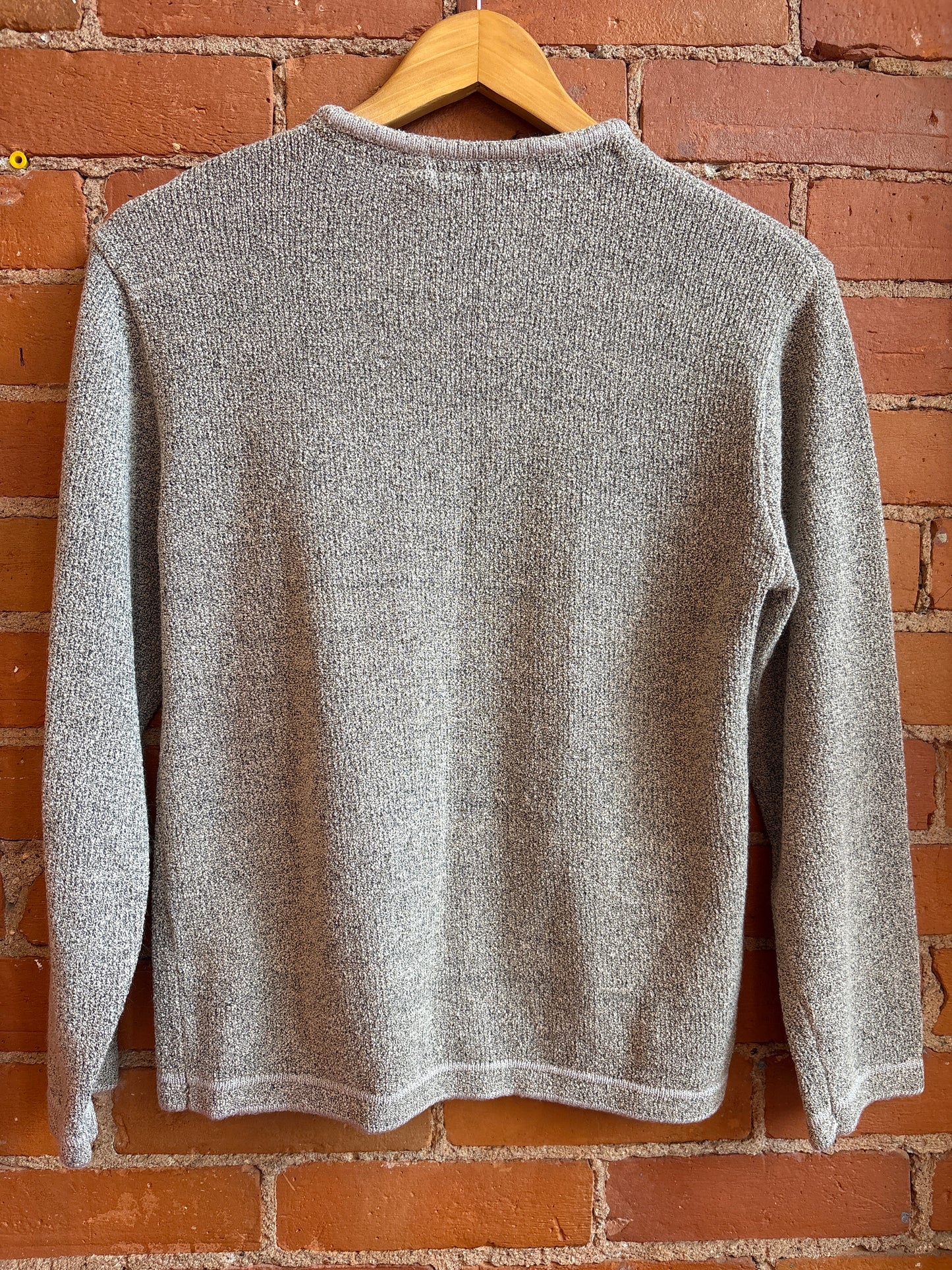 Neutral Sweater With Floral Embroidery