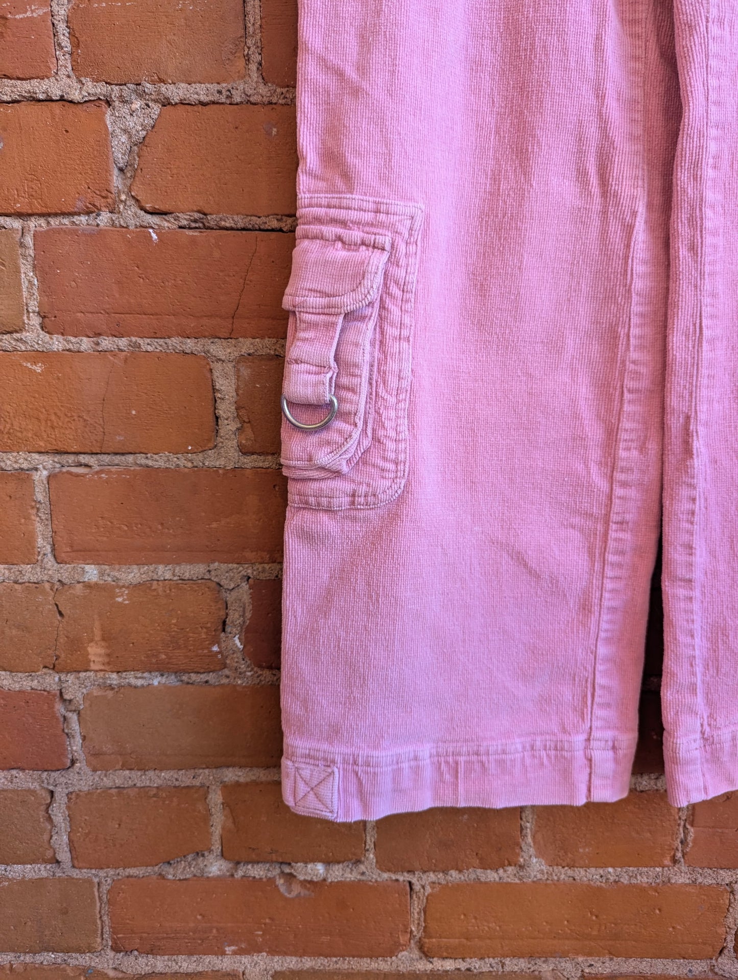 Y2K B.U.M. Equipment Pink Corduroy Cargo Pants