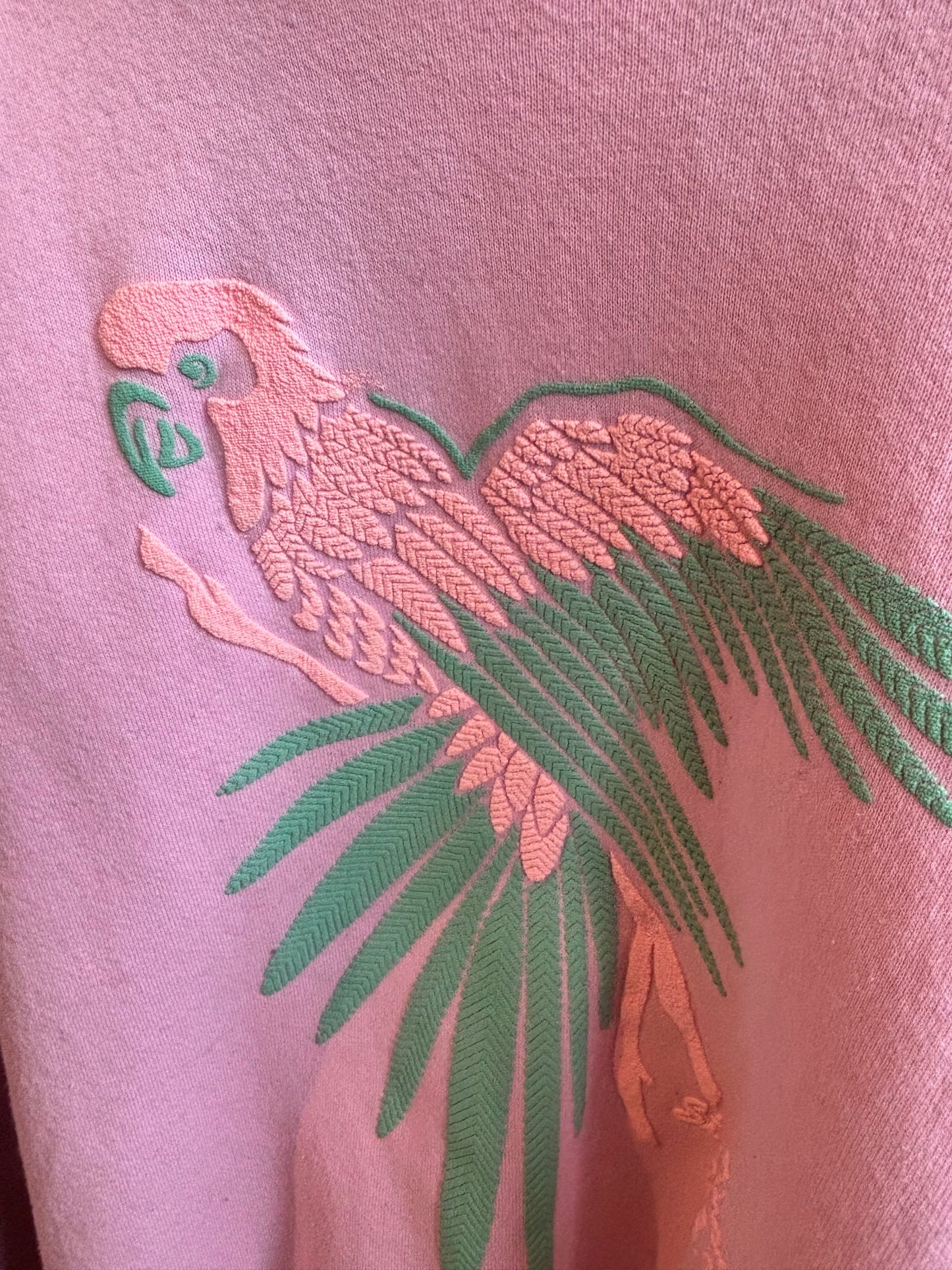Pink Bird Crewneck Sweatshirt US Virgin Islands