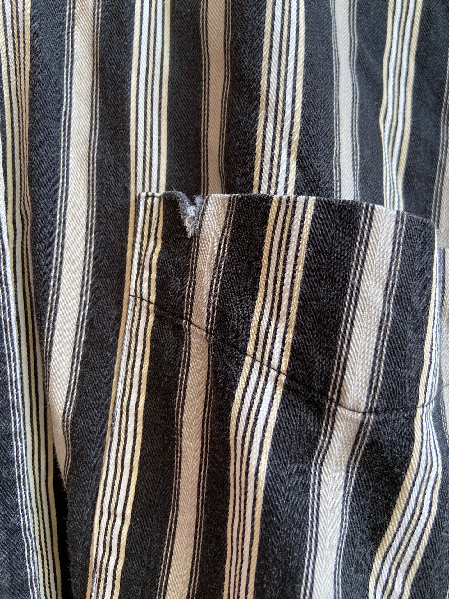 Striped Cotton Button up Long Sleeve Shirt