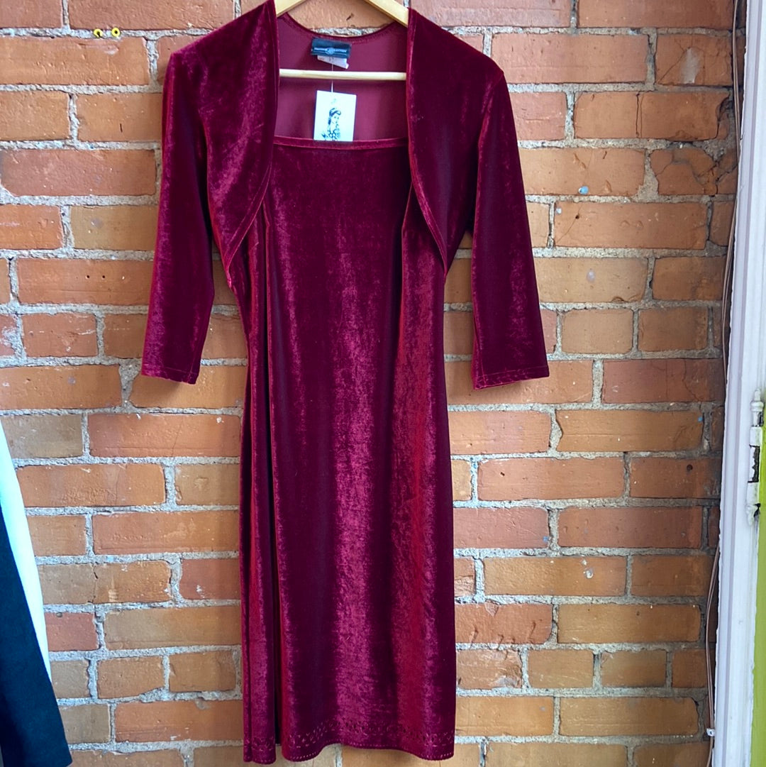 Burgundy Velvet 2 Piece Set