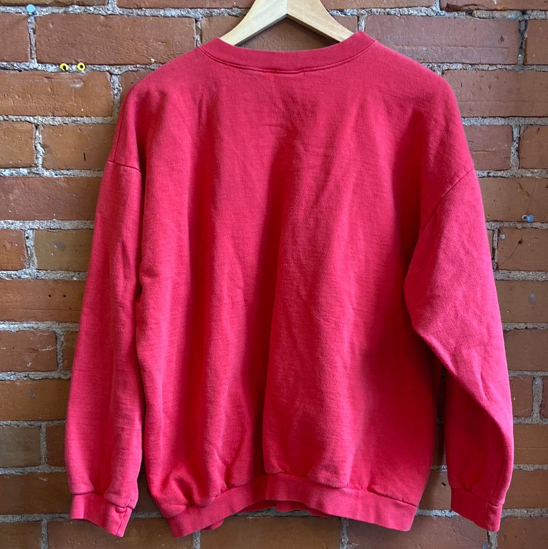 Red Mickey Mouse Crewneck Sweatshirt
